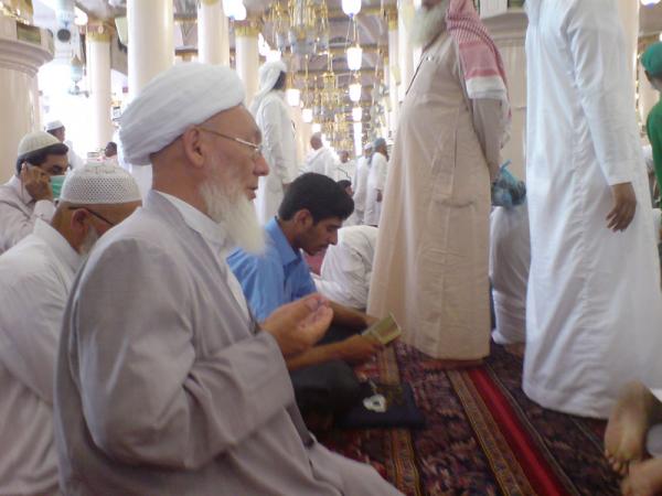 استاد تنگلی در مسجد النبی